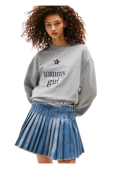 Felpa Tommy Girl relaxed fit con grafica Tommy Hilfiger | DN0DN00066P01